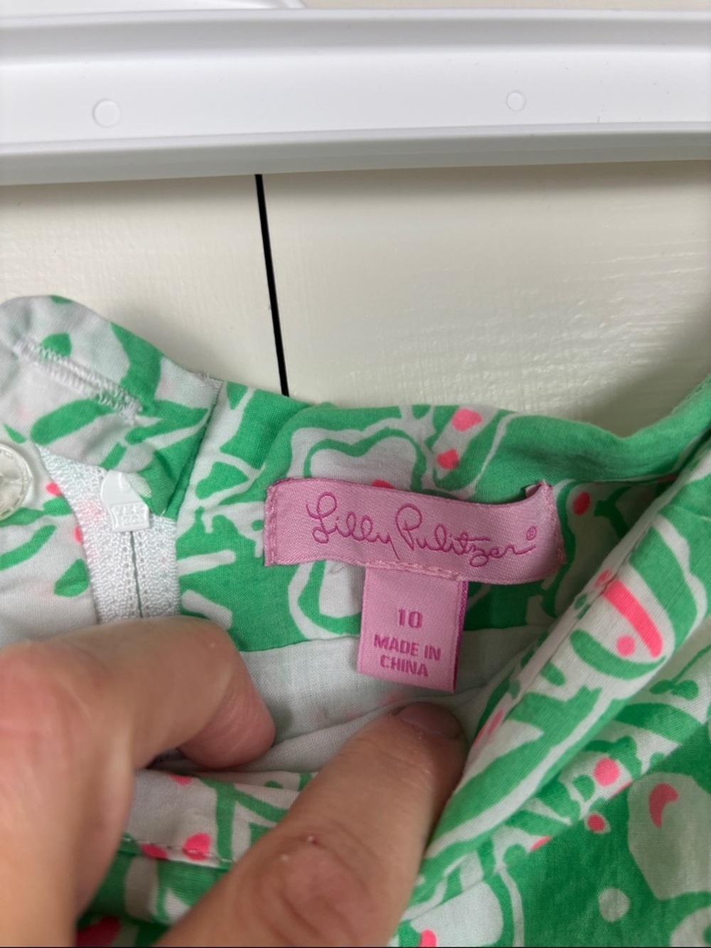 Lilly Pulitzer Green Floral Lace-Hem Skirt - Size 10 - Picture 6 of 7